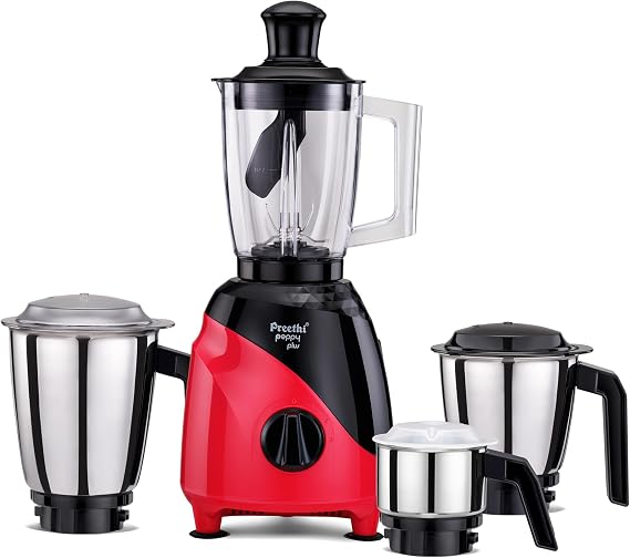 Preethi Peppy Plus MG-246 Mixer Grinder 750 Watt with 4 Jars (Indian Plug)