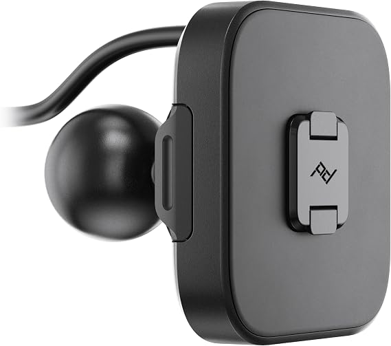 Peak Design Mobile Ball Mount Adapter, Locking, Qi2 Charging, Magnetic Mounting Technology, Works with 1" Ball-and-Socket Phone Mount for Car, Truck, Motorcycle, Boat and More