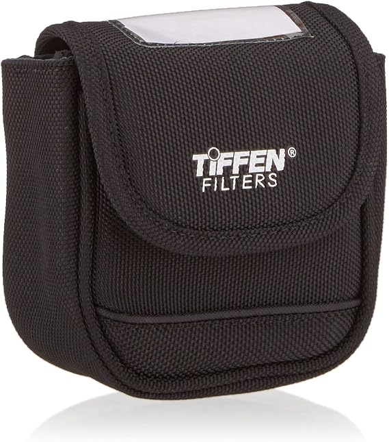 Tiffen 4BLTPCHLGK Large Belt Style Filter Pouch for Filters 62mm to 82mm,Black