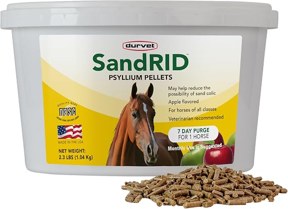 Durvet/Equine 699696 Sandrid Psyllium Pellets Value Pack for Equine, 2.3 lb