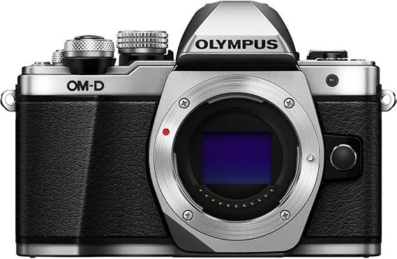 OM SYSTEM Olympus OM-D E-M10 Mirrorless Digital Camera (Silver)- Body only