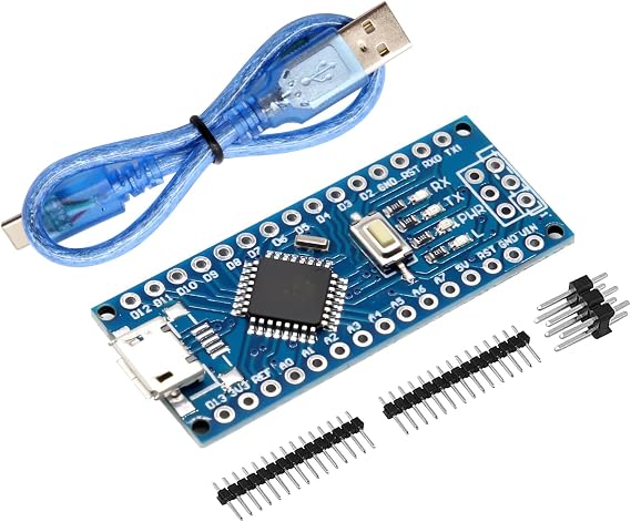 Nano V3 Board Micro with Cable, AYWHP 1PCS Nano Board MEGA328P, CH340G Chip 5V 16M, Microcontroller Compatible with Arduino Nano V3 (Micro USB Port)