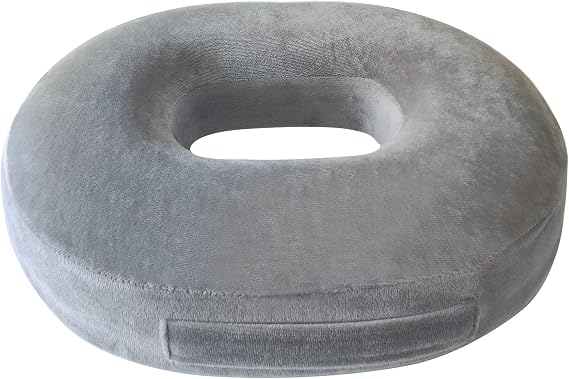 Donut Cushion Seat Cushion for Hemorrhoids Coccyx Cushion for Tailbone Pain | Ergonomic Memory Foam Doughnut Cushion Coccyx Support for Pressure Sores Sciatica, Pregnancy, Postpartum & After Surgery