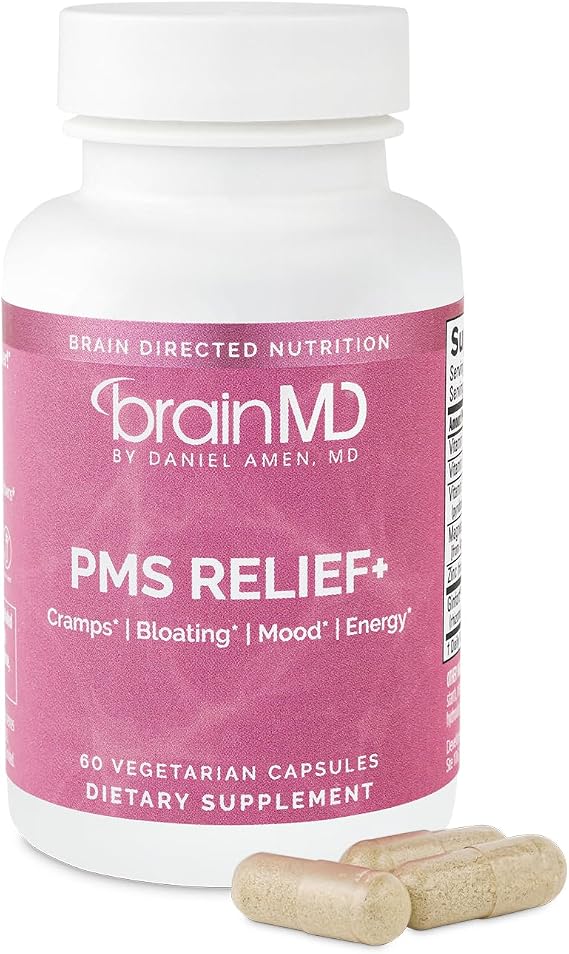 BrainMD Hormone Balance Supplement, 60 Capsules | Dietary formula in easy-to-swallow servings for monthly wellness, daily use, and women's routine nutritional support.