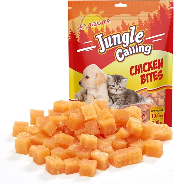 Jungle Calling Soft Chicken Cat & Dog Treats, Natural Chewy Snacks, 10.6 oz