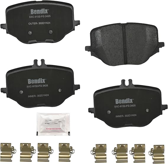 Bendix Priority1 CFC2425 Rear Brake Pads for Mercedes-Benz (2024-2025) CLE53 AMG, E450, GLC43 AMG, (2025) GLC350e, (2021-2025) Maybach S580, S500, S580, (2022-2025) Maybach S680, (2023-2025) S580e
