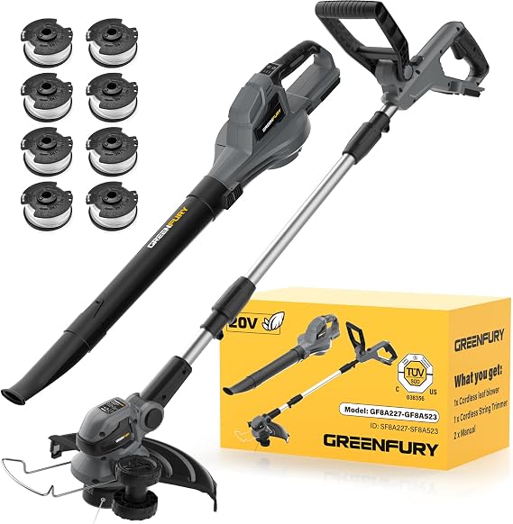 Cordless String Trimmer and Leaf Blower Combo for Dewalt 20V MAX(Tool Only)