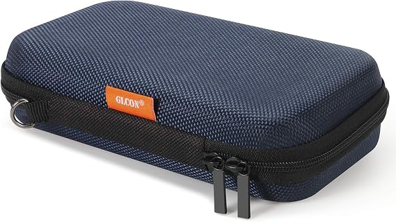 Portable Tech Travel Bag, Grey Blue Hard EVA Protective Storage Bag