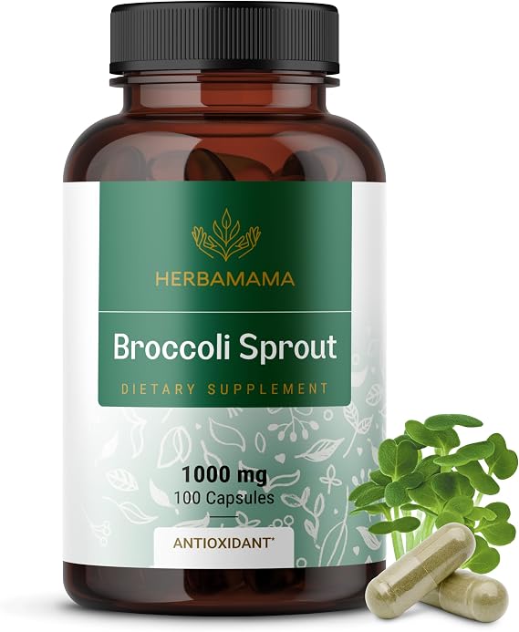 HERBAMAMA Sulforaphane Supplement from Broccoli Sprouts for Immune Support