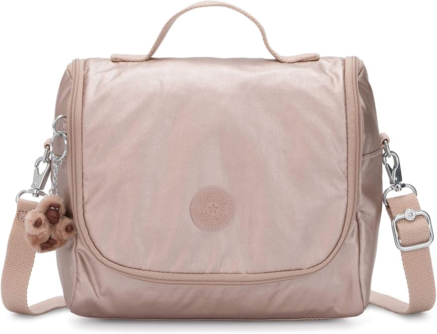 Kipling Kichirou Metallic Lunch Bag Quartz Metallic