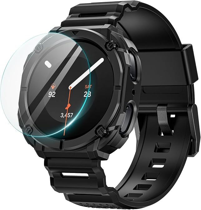 Goton Rugged Band for Samsung Galaxy Watch 9/8, Ultra 2/1 Case with Band