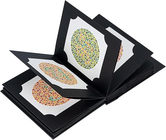FIUZA Ishihara Test Chart Books, Color Vision Test Book with 38 Plate, Optical Optometry Accessories