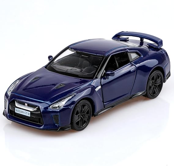 TOKAXI 1/36 Scale Nissan R35 Diecast Model Cars,Pull Back Vehicles Nissan GTR R35 Toy Cars,Cars Gifts for Boys Girls Blue