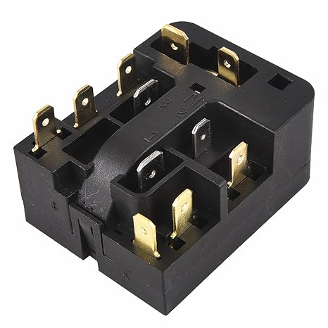 3 Pin Refrigerator PTC Starter Relay, Universal Compressor Thermal Overload Protector Freezer Accessories for Coolers & Mini Fridges (1 Piece)