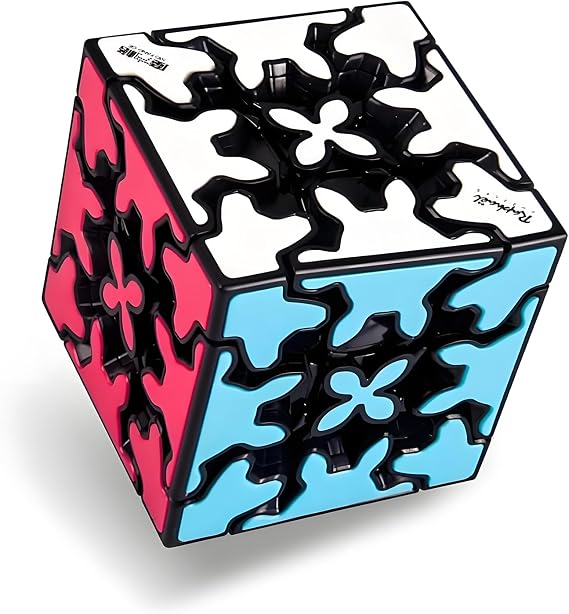AI-YUN 3x3 Speed Cube, 3x3 Gear Cube, Smooth Turning 3x3x3 Gear Cube Puzzles Toys, Brain Teasers