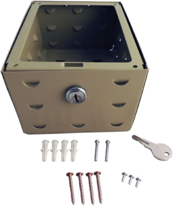 Heavy Duty Metal Thermostat Guard with Ring Base