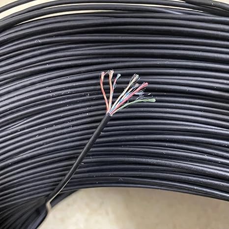 2-core 3-core 4-core 5-core 6-core TPE Headphone Round Speaker Wire Multi-Strand Microphone Welding enameled Wire Motor Wire(2core OD 1.4mm,50 m)