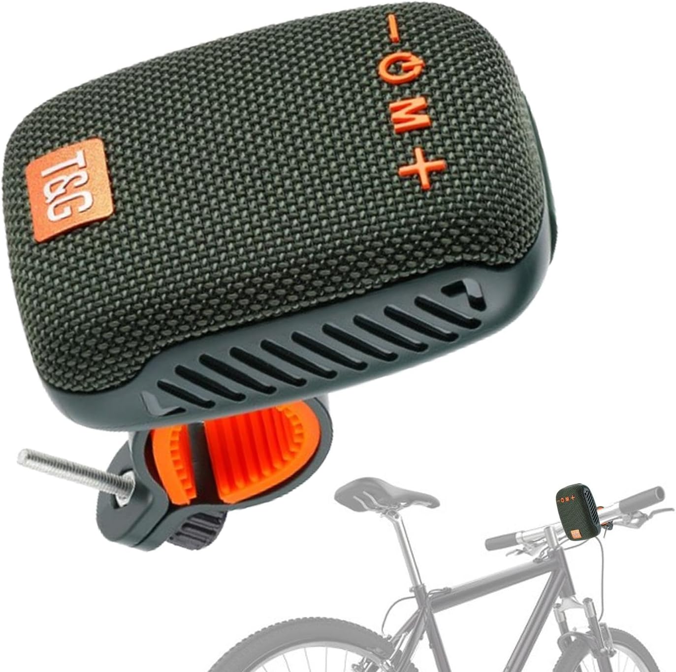 BT Bike Speaker, Bike Speaker - 500mAh Waterproof BT Speaker Motorcycle Radio, Compact Travel Bike Speaker, Outdoor Stereo Speaker, Mountain Bike Cycling Radio Device