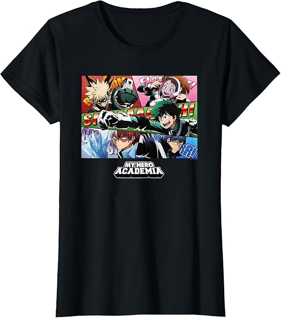 My Hero Academia Class 1-A Group Comic Panels Anime T-Shirt