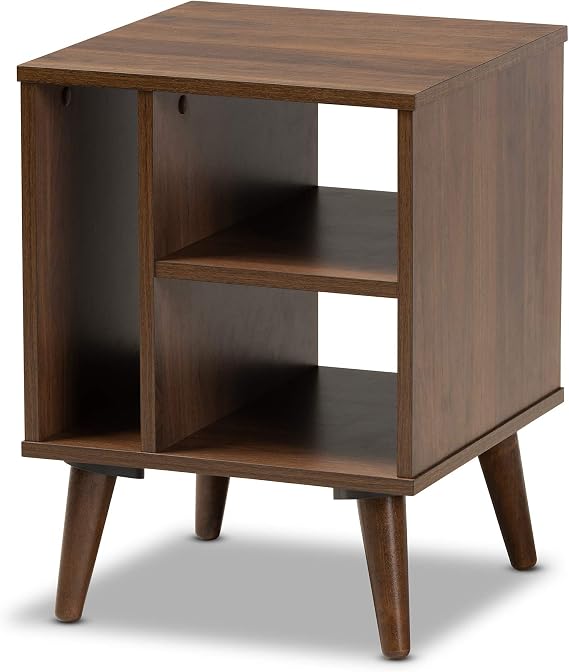 Baxton Studio End Tables, One Size, Walnut