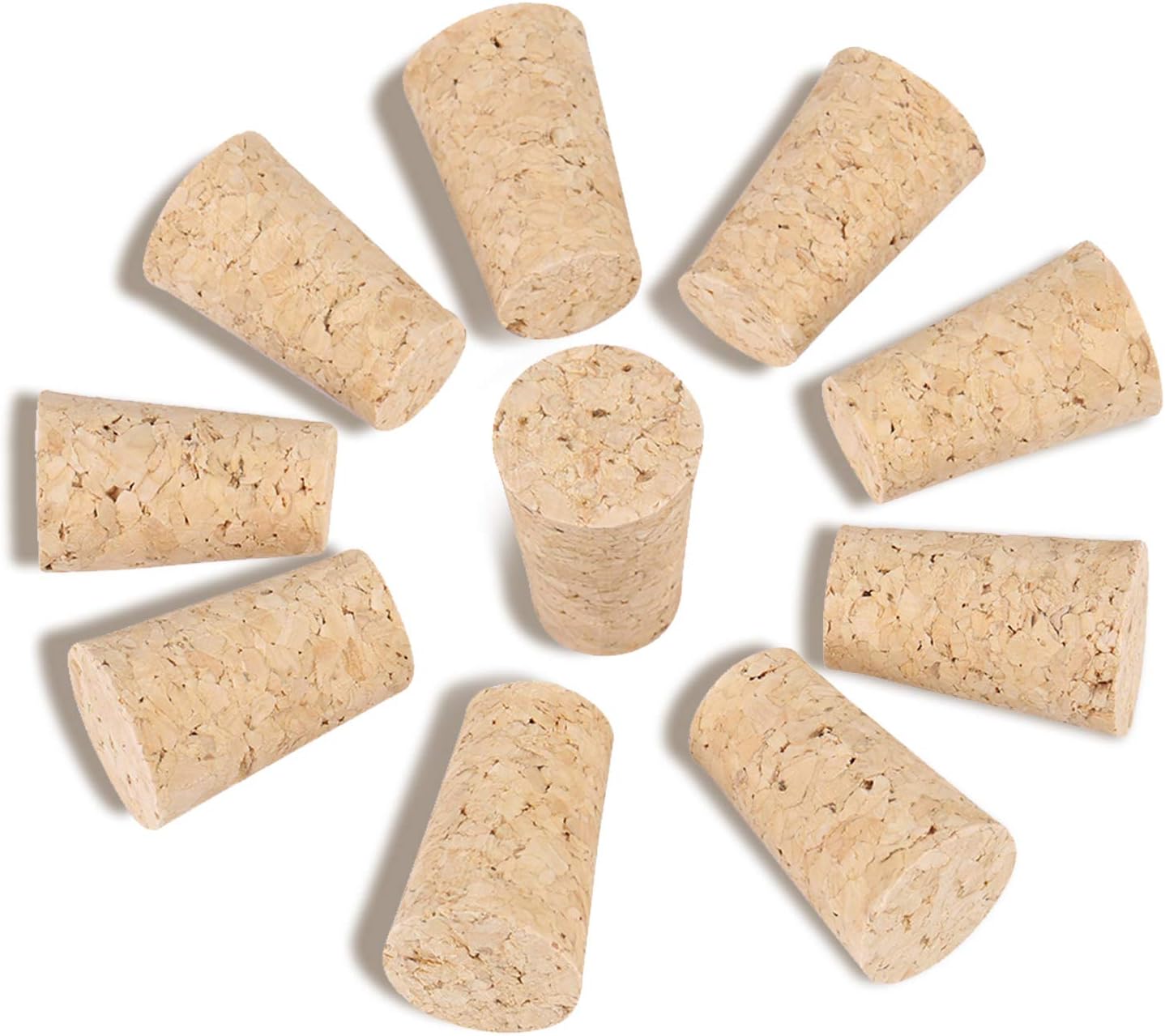 Wine Corks,10Pcs Wine Corks, Wood Corks For Wine Bottles Cork Tapered Corks Wooden WineBeer Bottle Stopper for Wine Making Crafts20  15  35mm