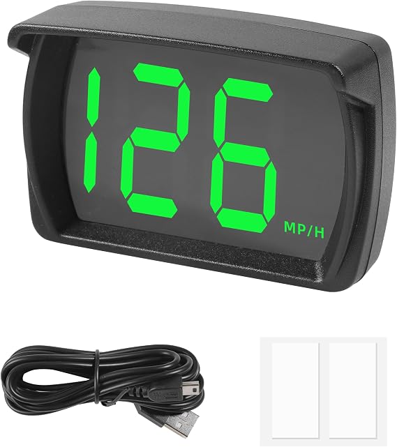 GPS Speedometer,Speedometer for Car,Car Accessories,Universal Automotive Speedometers with LED Large Font,Suitable for Golf Carts,Buses,Ships,Bicycles,Motorcycles,SUVs,ATVs,Pickup Trucks