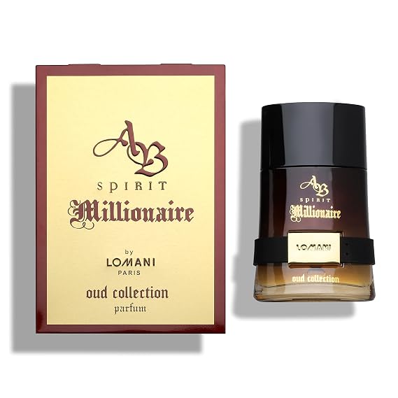 AB Spirit Millionaire Oud Collection by Lomani for Men - 3.3 oz Parfum Spray