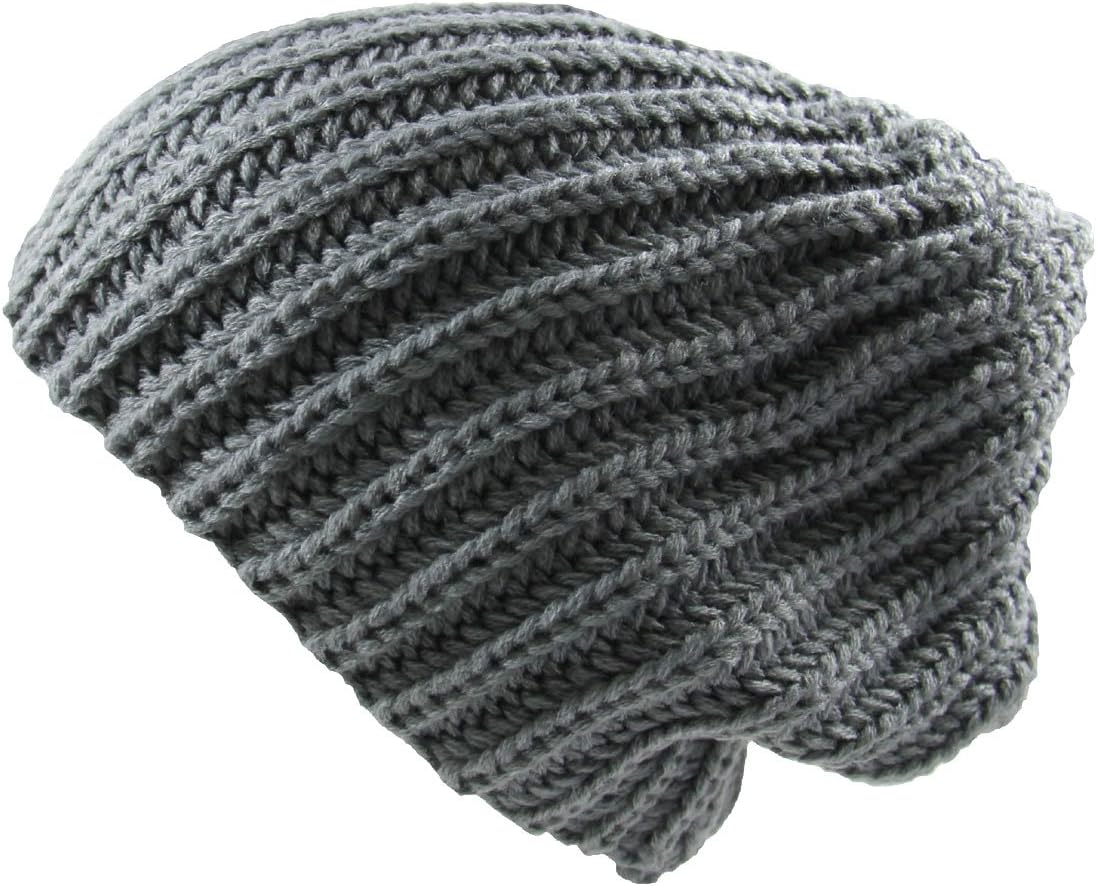 DEKKO Unisex Soft Ribbed Slouchy Beanie More Colors