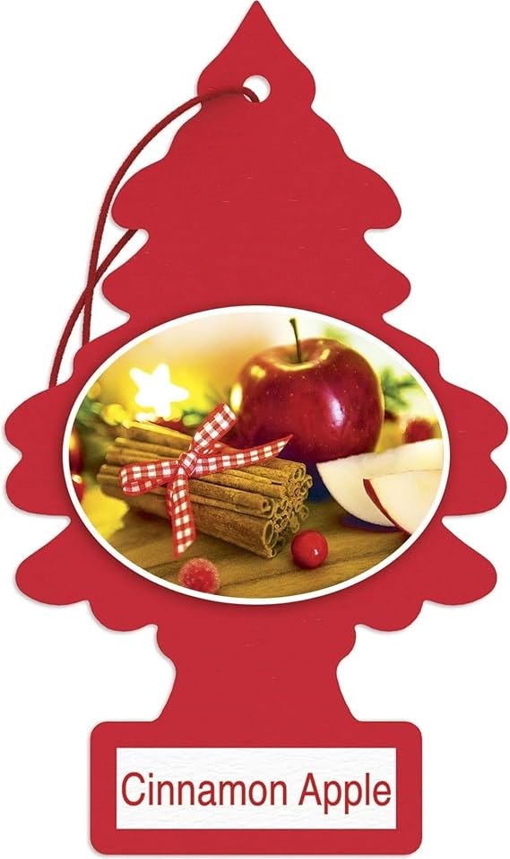 LITTLE TREES Car Air Freshener | Hanging Paper Tree for Home or Car | Cinnamon Apple
