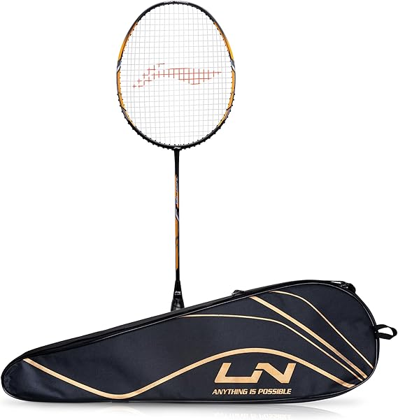 Li-Ning Turbo 99 Carbon Fibre Racket with Free Full Cover (84 Grams. 30 lbs.)
