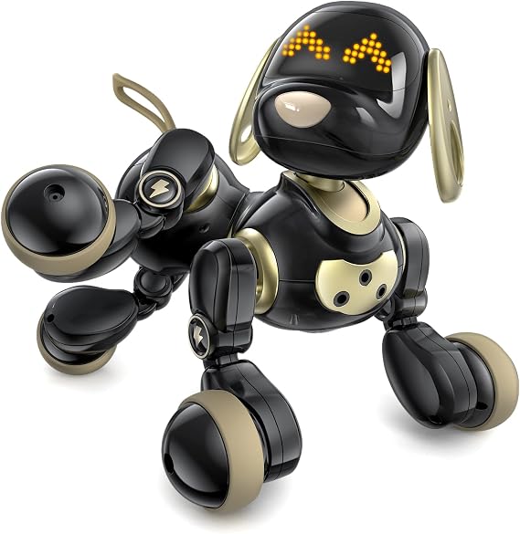 Ruko 18011 Robot Dog Toy, Smart Interactive Puppy with 30+ LED Faces
