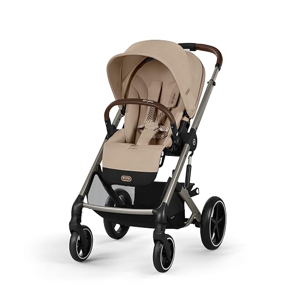 Cybex Balios S Lux Full Sized Stroller for Infant & Toddler - Almond Beige