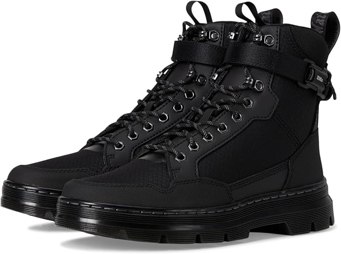 Dr. Martens Unisex Combs Tech Mk.02 Black Mens 13 Womens 14 Medium