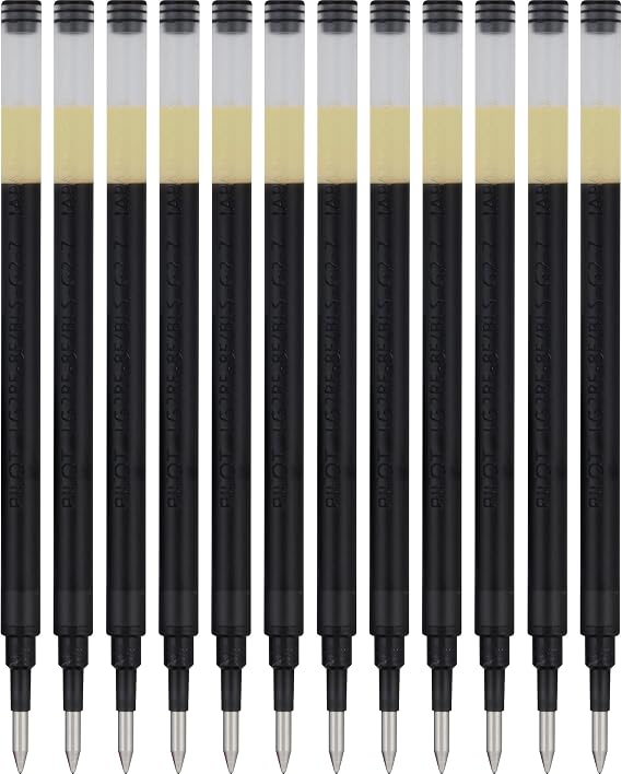 Pilot, G2 Gel Ink Refills, Fine Point 0.7 mm, Black, Pack of 12