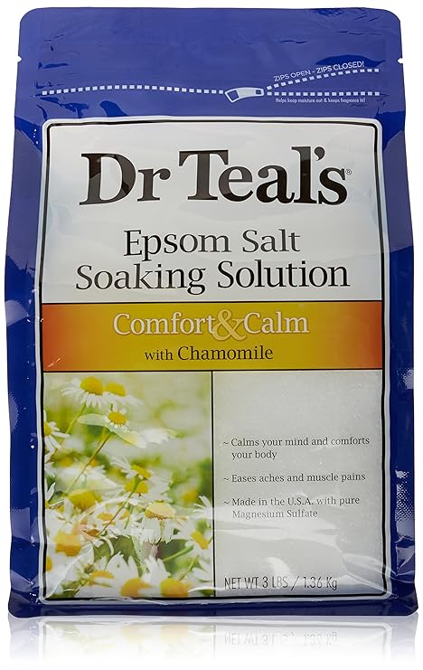 Dr Teal's Epsom Salt Soaking Solution, Chamomile, 48 Ounce