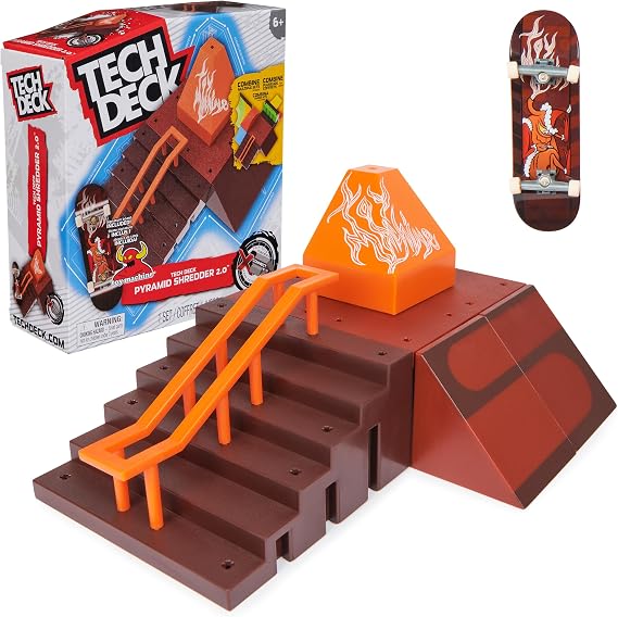 Tech Deck Pyramid Shredder 2.0 X-Connect Park Creator Customizable Ramp Set