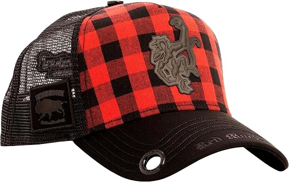 Red Monkey Buffalo Logo Black/Red RM1479 New Unisex Limited Fashion Trucker Cap Hat