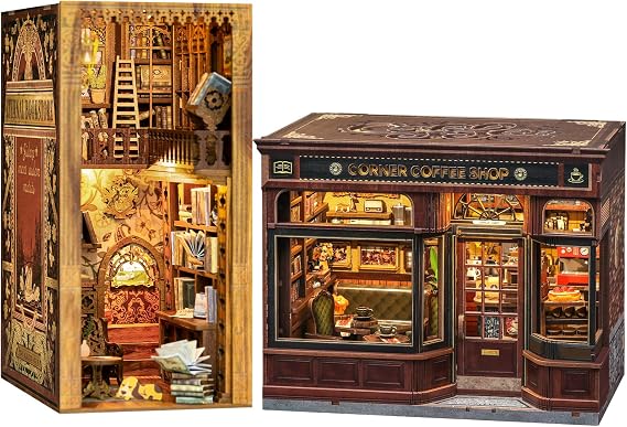 Cutefun 2Pcs Miniature Book Nook Kit