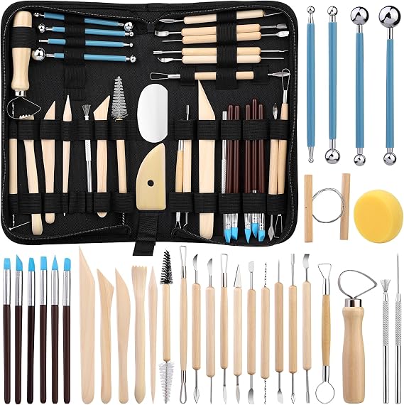 Clay Tools Kit, Pottery Tools, Polymer Clay Tools, Clay Sculpting Tools