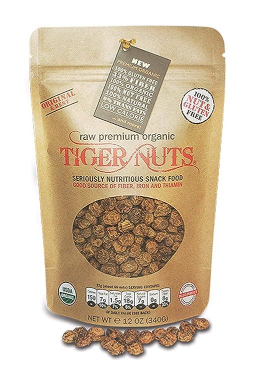 TIGER NUTS - PREMIUM ORGANIC(12 oz)| High Fiber, Gluten Free, Organic, Non-Allergenic, AIP, Paleo