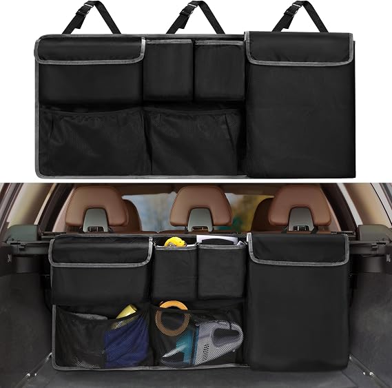 Car Trunk Organizer for Mazda CX5/CX-5 CX30/CX-30 CX50/CX-50 Accessories | for 2000-2025 2026 CX90 CX-9 CX3 CX70 CX-7 GS GT I Sport Touring Carbon Edition SUV Camping Storage Backseat Hanging Bag