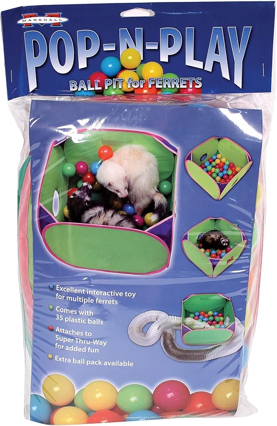 Marshall Pet Products Ferret Pop-N-Play Ball Pit, All Breed Sizes