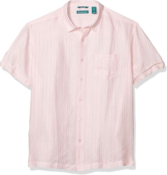 Cubavera Men's Engineered Dobby One Pocket Shirt