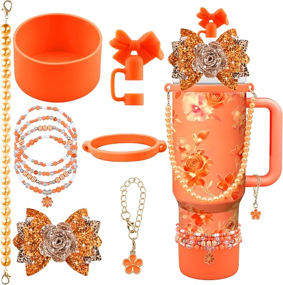 10PCS Flower Accessories for Stanley Cup 30 40oz Tumbler