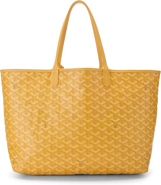 Pre-loved Yellow Goyardine Canvas Saint-Louis PM, Yellow