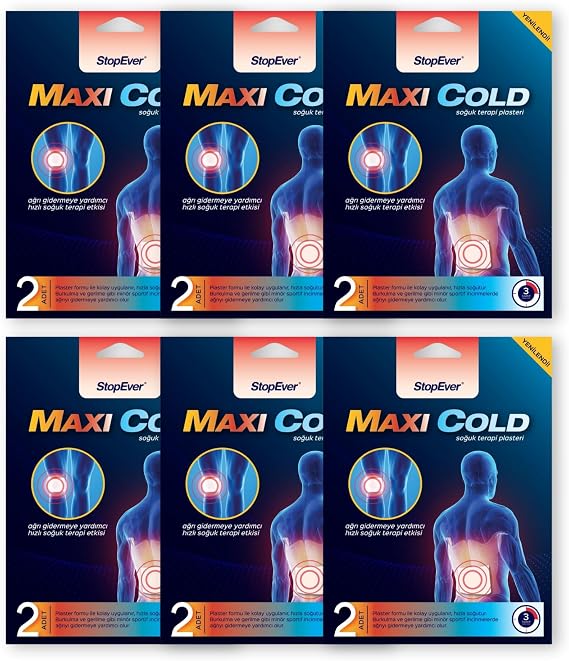 Stopever Maxi Cold Cold Cold Therapy Plaster (6 x 2 Pieces)