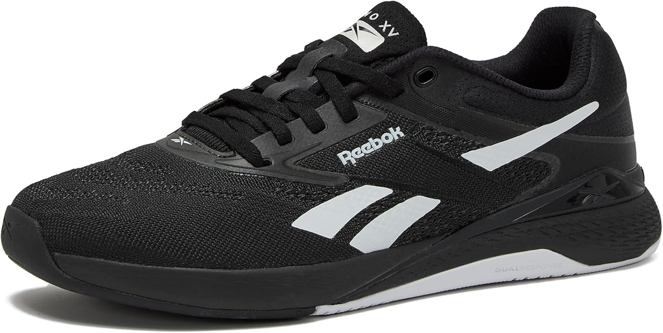 Reebok Nano X5 Sneakers for Women, Cross Training Gym Walking Shoes Women, Black/Footwear White, 9