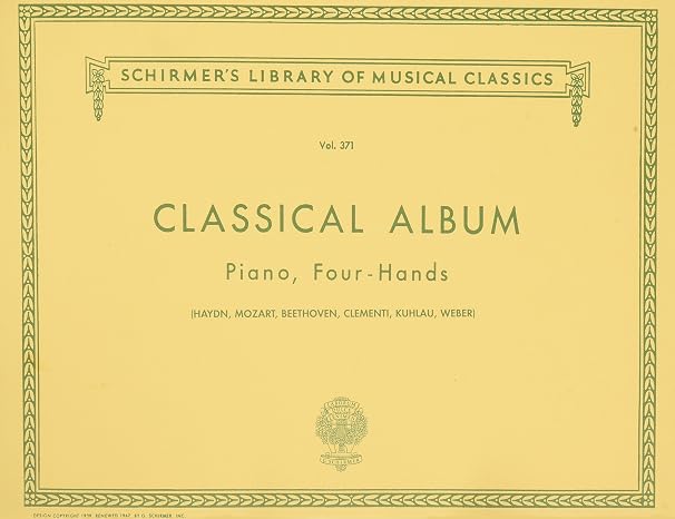 Classical Album Piano, Four-Hands: Twelve Original Pieces
