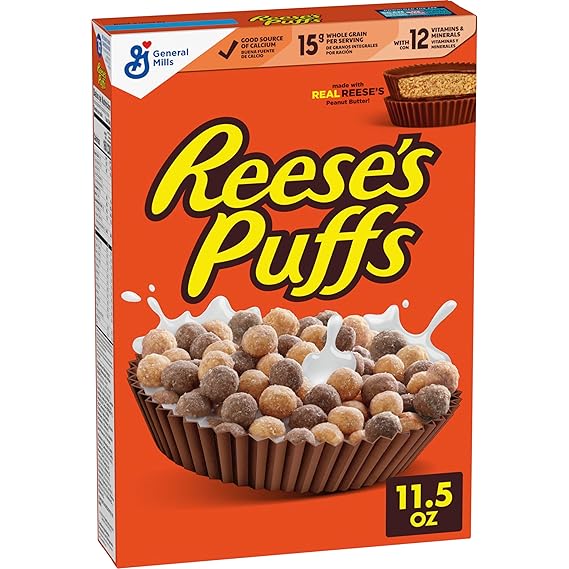 General Mills, Reese's Puffs Chocolatey Peanut Butter Cereal
