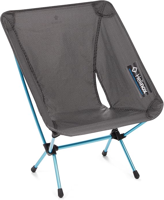 Helinox Chair Zero Ultralight Compact Camping Chair Black, 0.5kg Outdoor Chairs, Folding Chairs for Outside, Hiking, Backpacking, Camping, Adventures
